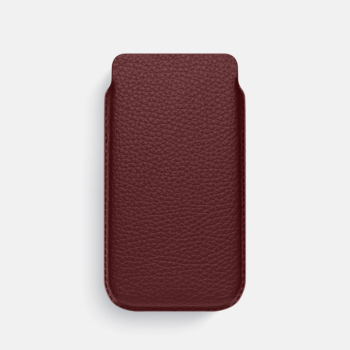 Pouch Case For iPhone 18 Pro In Calf -1 | Bordeaux