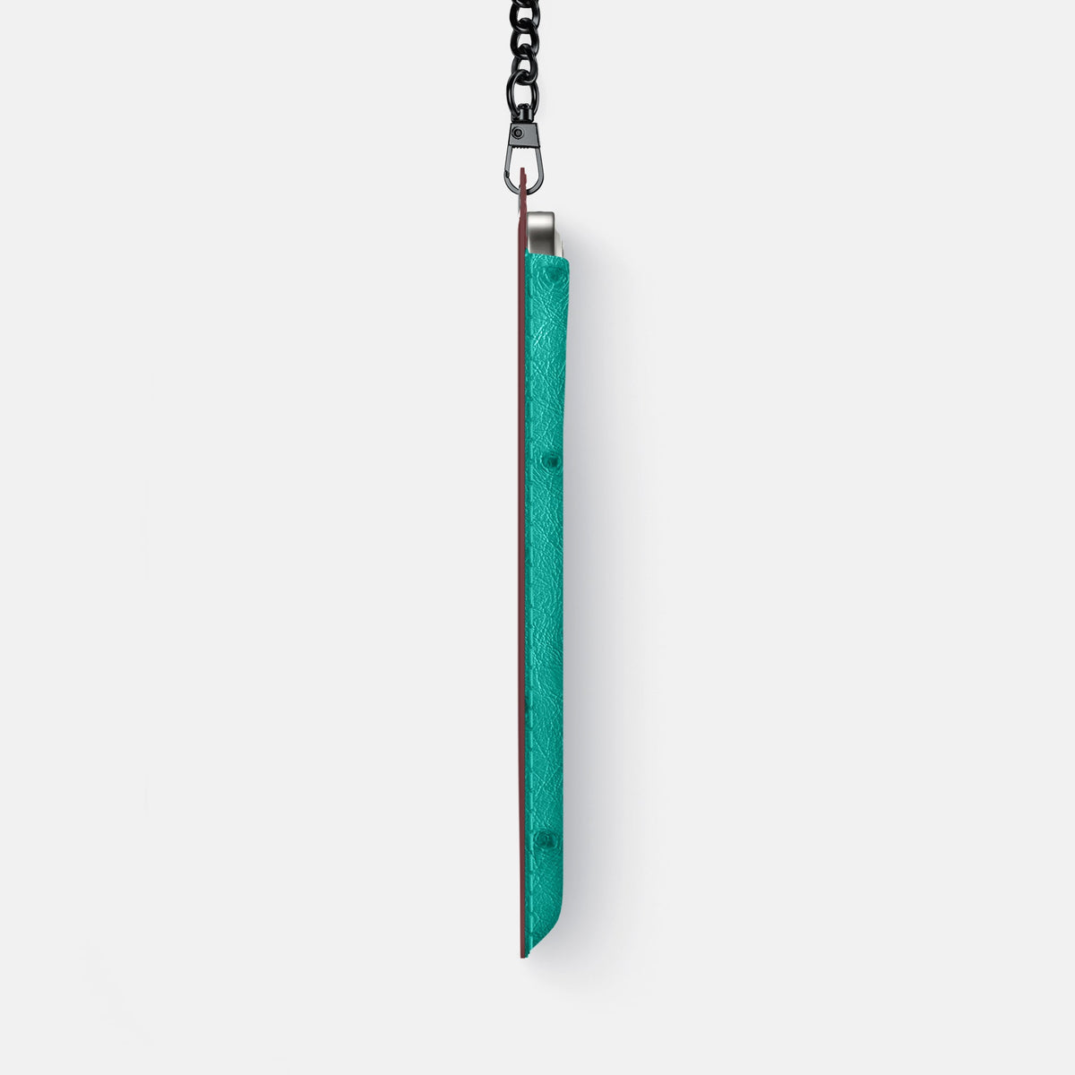 Crossbody Bag For iPhone 18 Pro Max In Ostrich -4 | Turquoise-Black