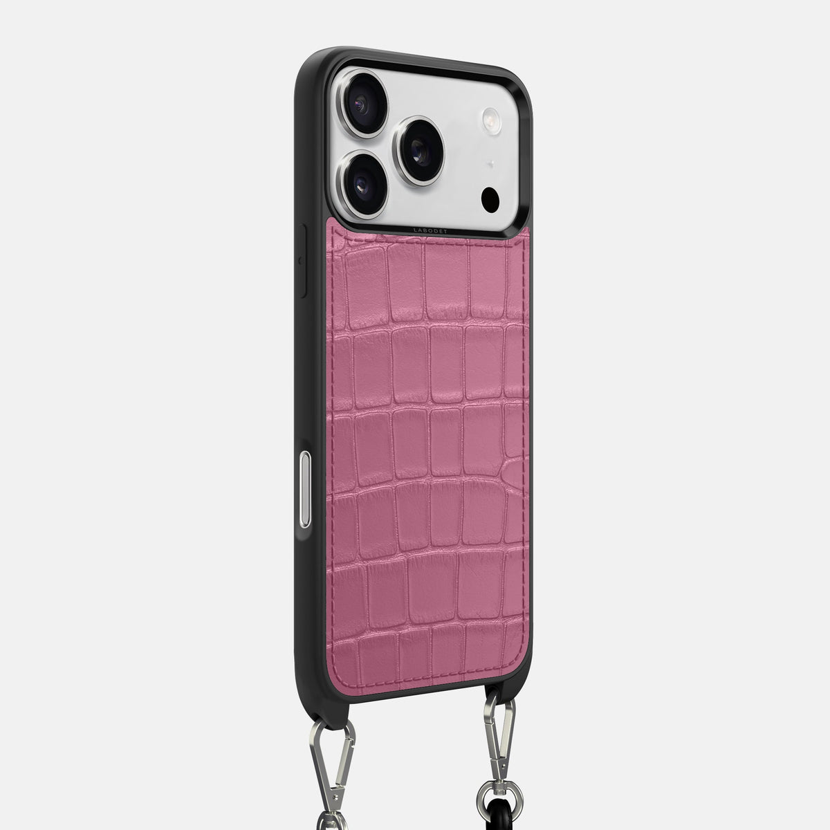Crossbody Sport Case For iPhone 18 Pro Max In Alligator -2 | Pink-Lagoon