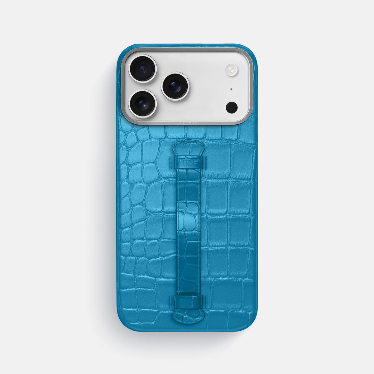 Center Handle For iPhone 18 Pro Max In Alligator -2 | Curaçao-Blue-Steel