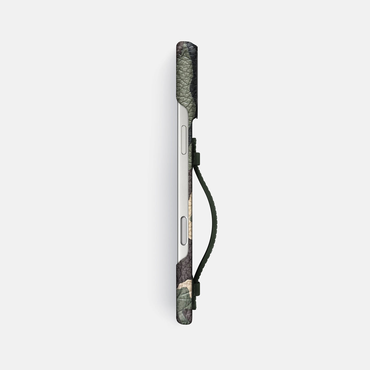 Center Handle For iPhone 17 Pro Max In Calf -2 | Camouflage-Black