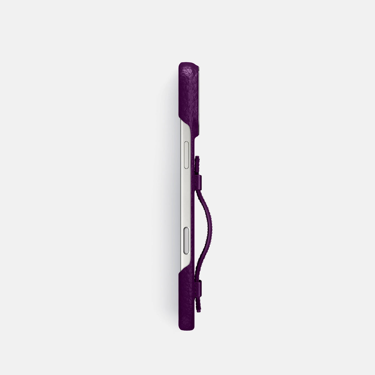 Handle Case For iPhone 18 Pro In Calf -3 | Violet-Steel