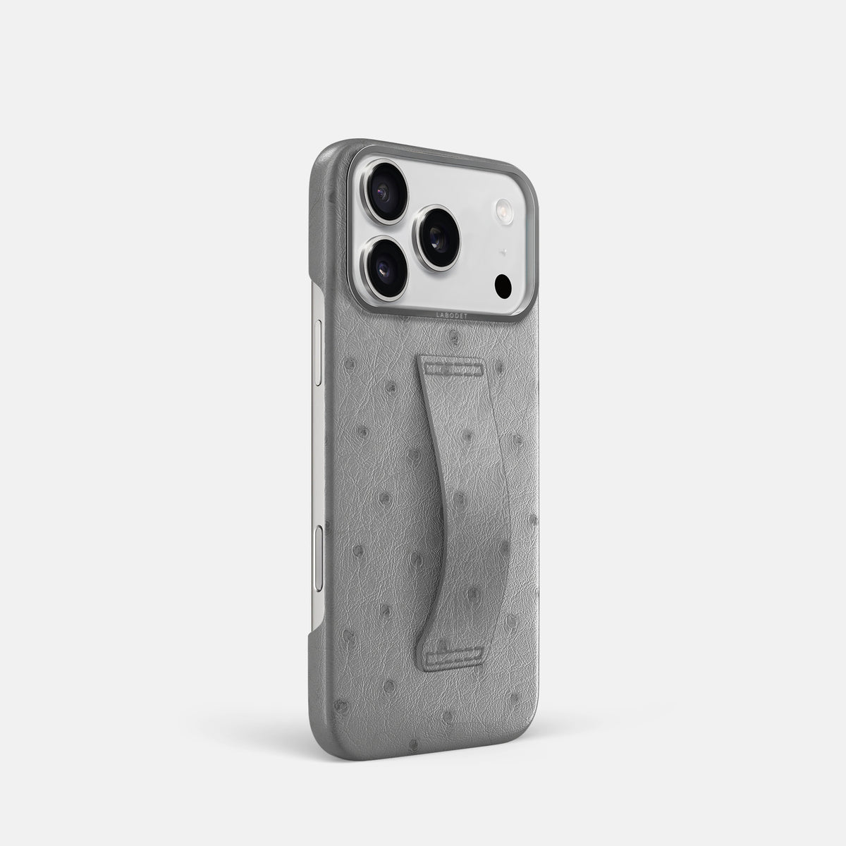 Finger Case For iPhone 17 Pro In Ostrich -2 | Silver-Steel