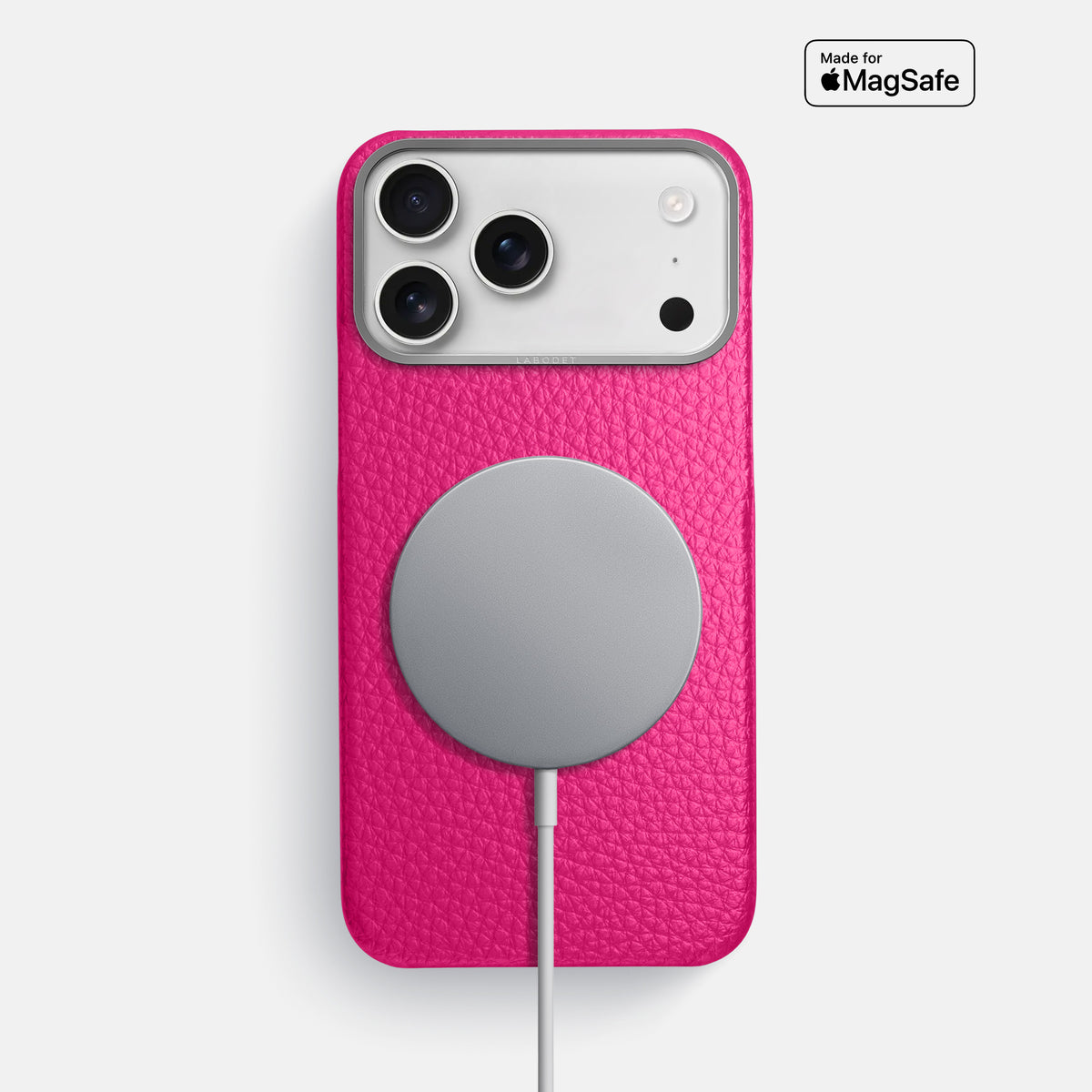 Classic Case For iPhone 17 Pro Max In Calf -5 | Magenta-Steel