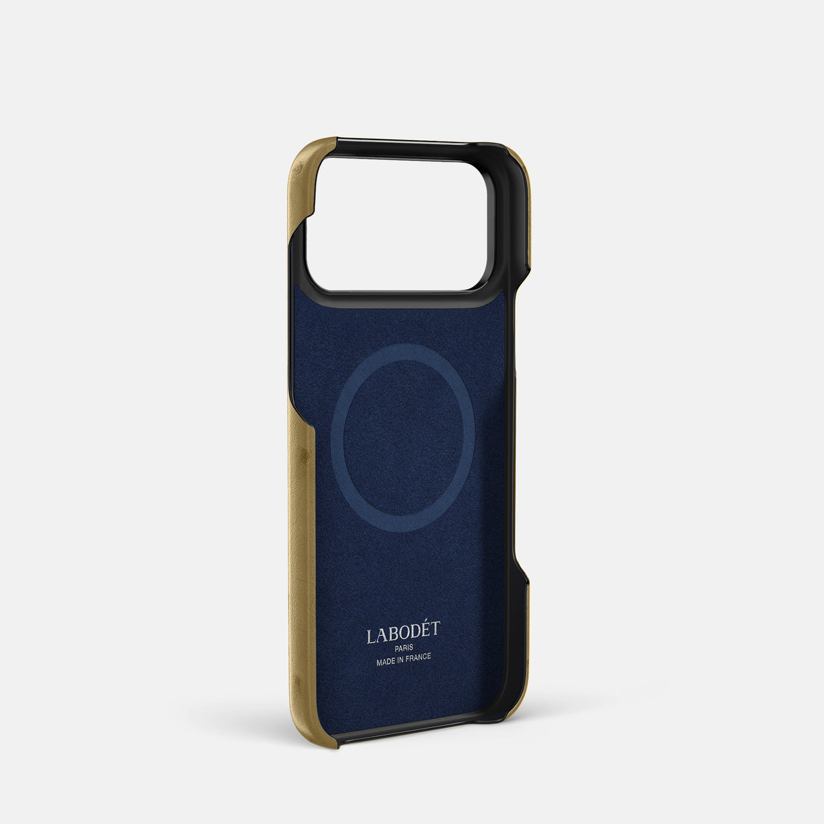 Center Handle Coloré For iPhone 17 Pro In Ostrich -3 | Desert-Sand-Black