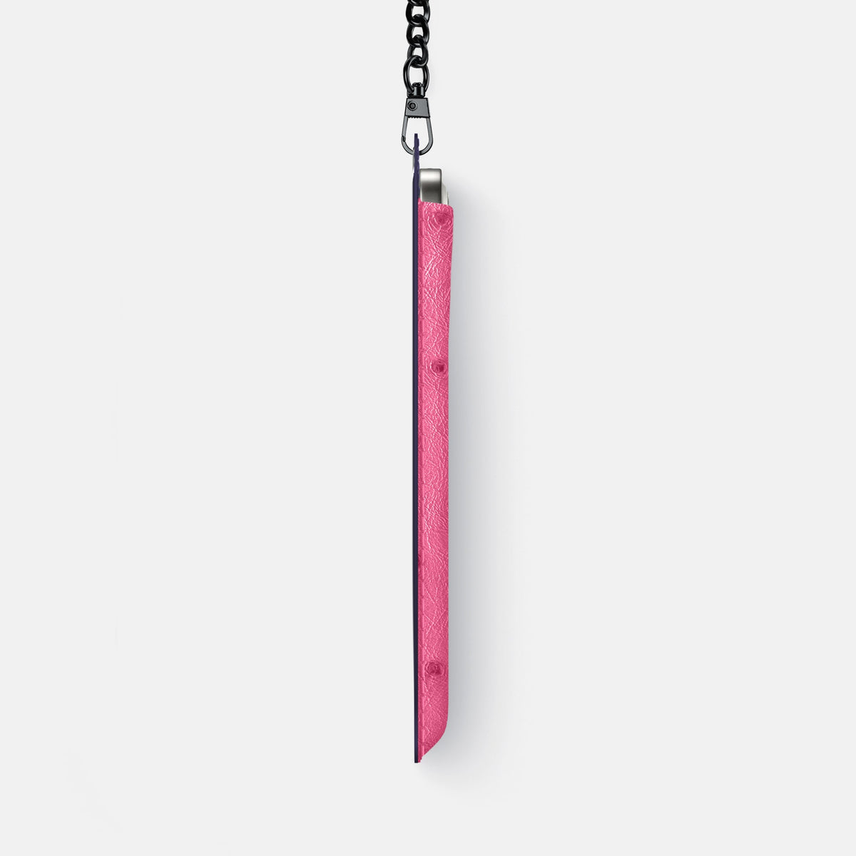 Crossbody Bag For iPhone 18 Pro Max In Ostrich -4 | Pink-Black