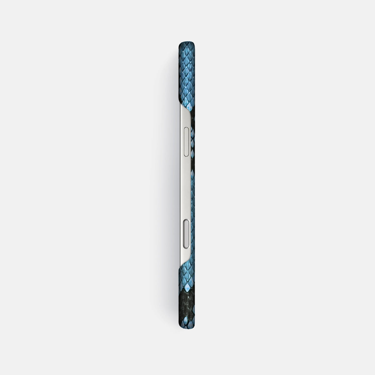 Slim Case For iPhone 17 Pro Max In Deluxe Python -3 | Pacific-Blue
