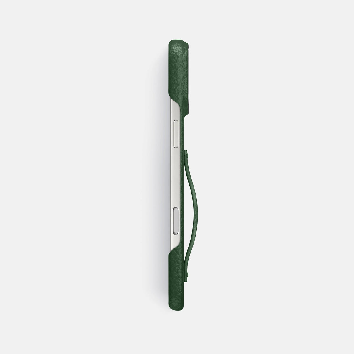 Finger Case For iPhone 18 Pro Max In Calf -3 | Dark-Green-Steel