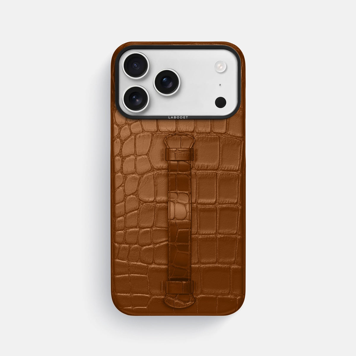 Center Handle For iPhone 18 Pro Max In Alligator -2 | Honey-Black