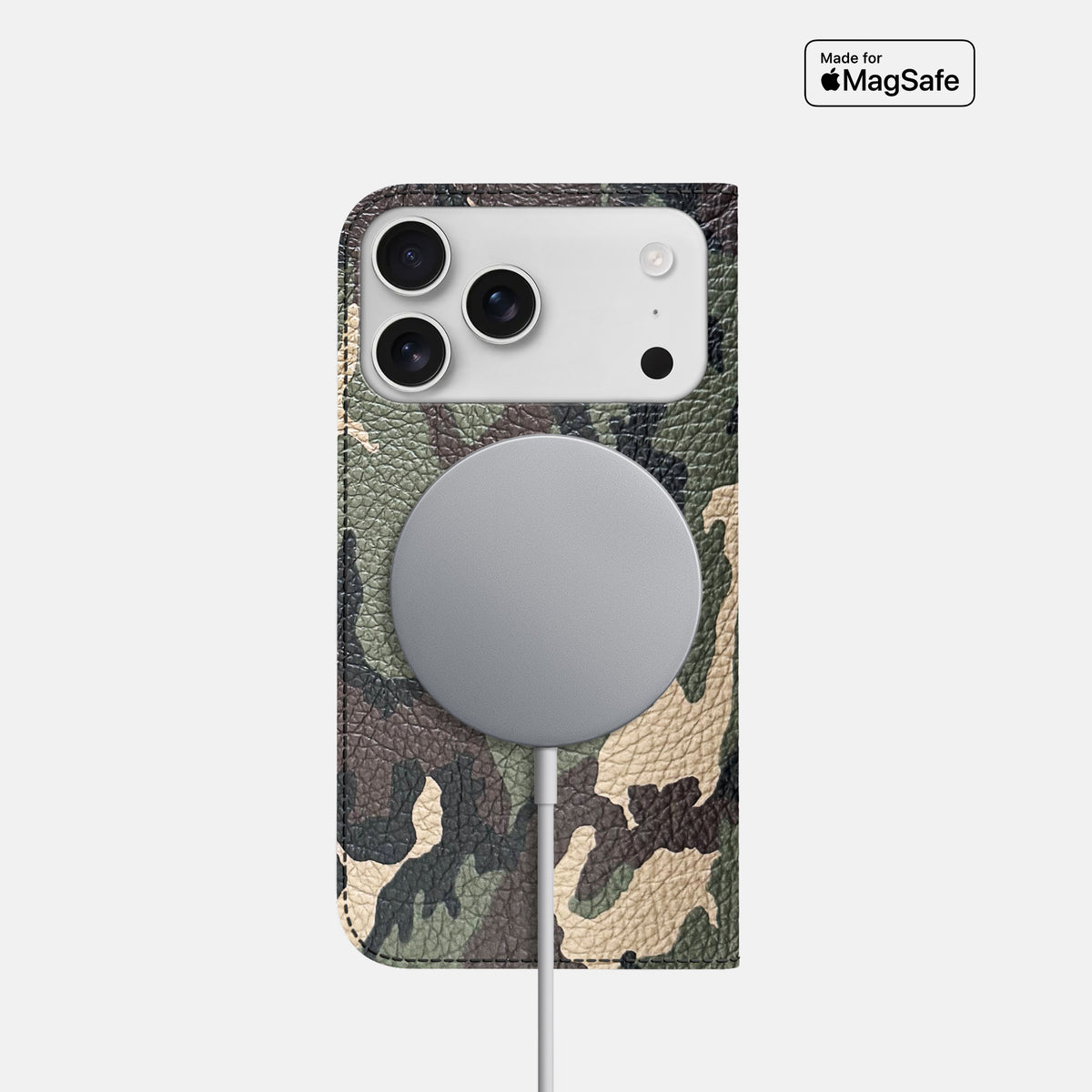 Folio Slim Case For iPhone 17 Pro In Calf -3 | Camouflage