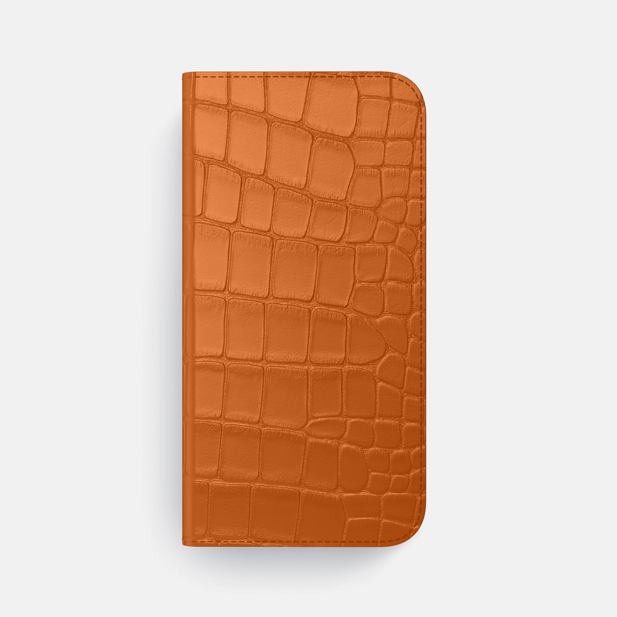 Folio Case For iPhone 17 Pro Max In Alligator -4 | Orange-Black