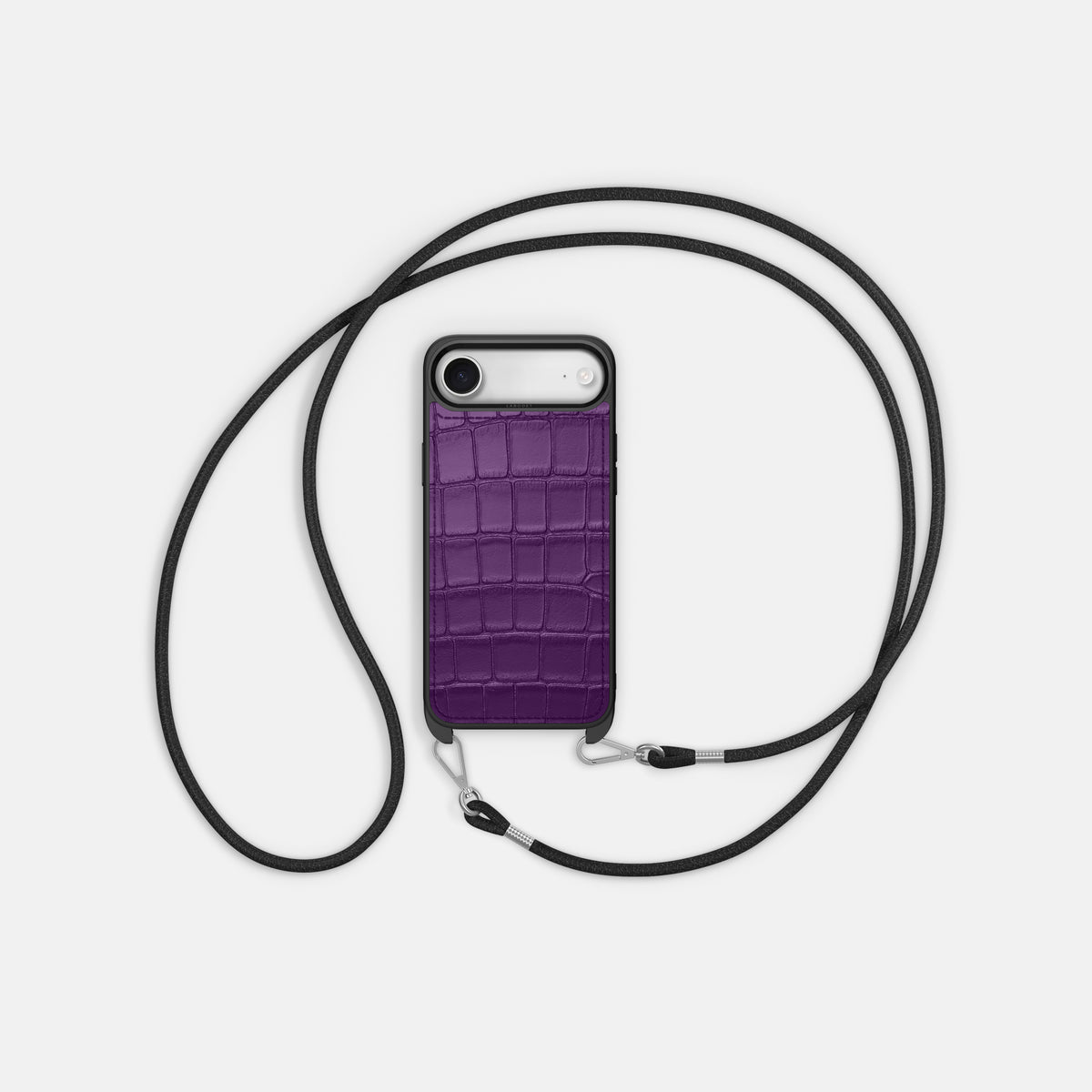 Crossbody Sport Case For iPhone 17 Air In Alligator -5 | Purple