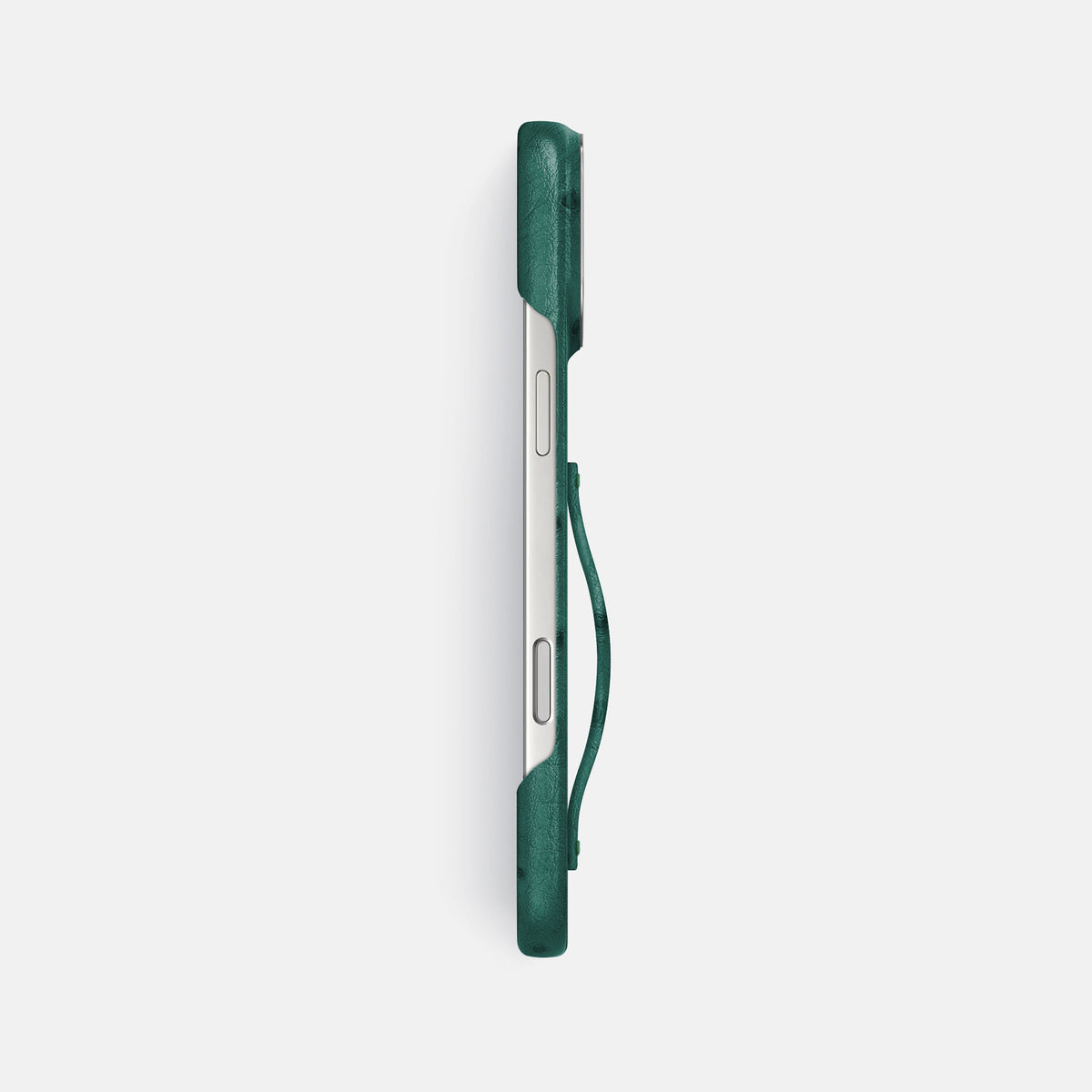 Finger Case For iPhone 17 Pro Max In Ostrich -3 | Forest-Green-Steel