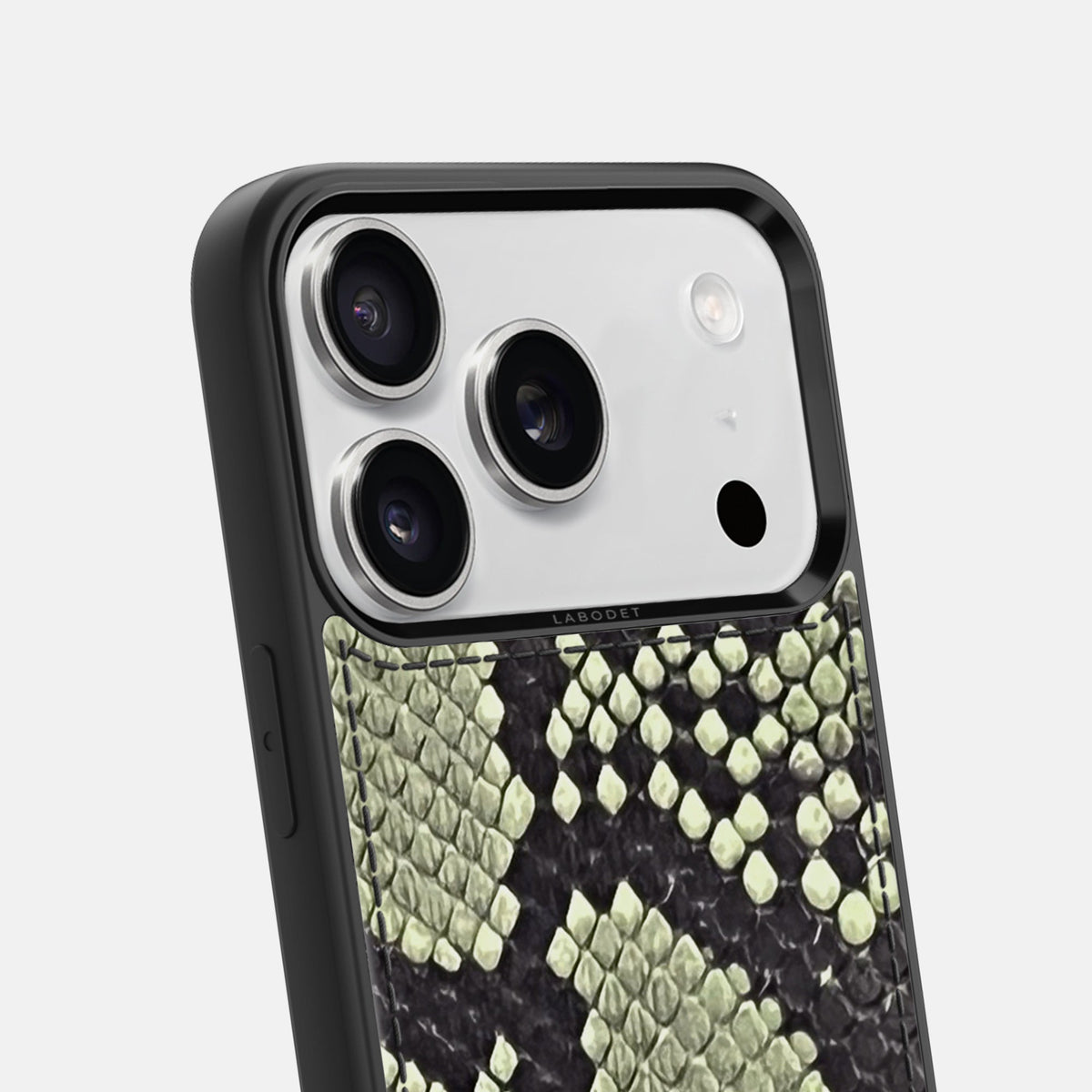 Sport Case For iPhone 18 Pro In Deluxe Python -6 | Army-Green