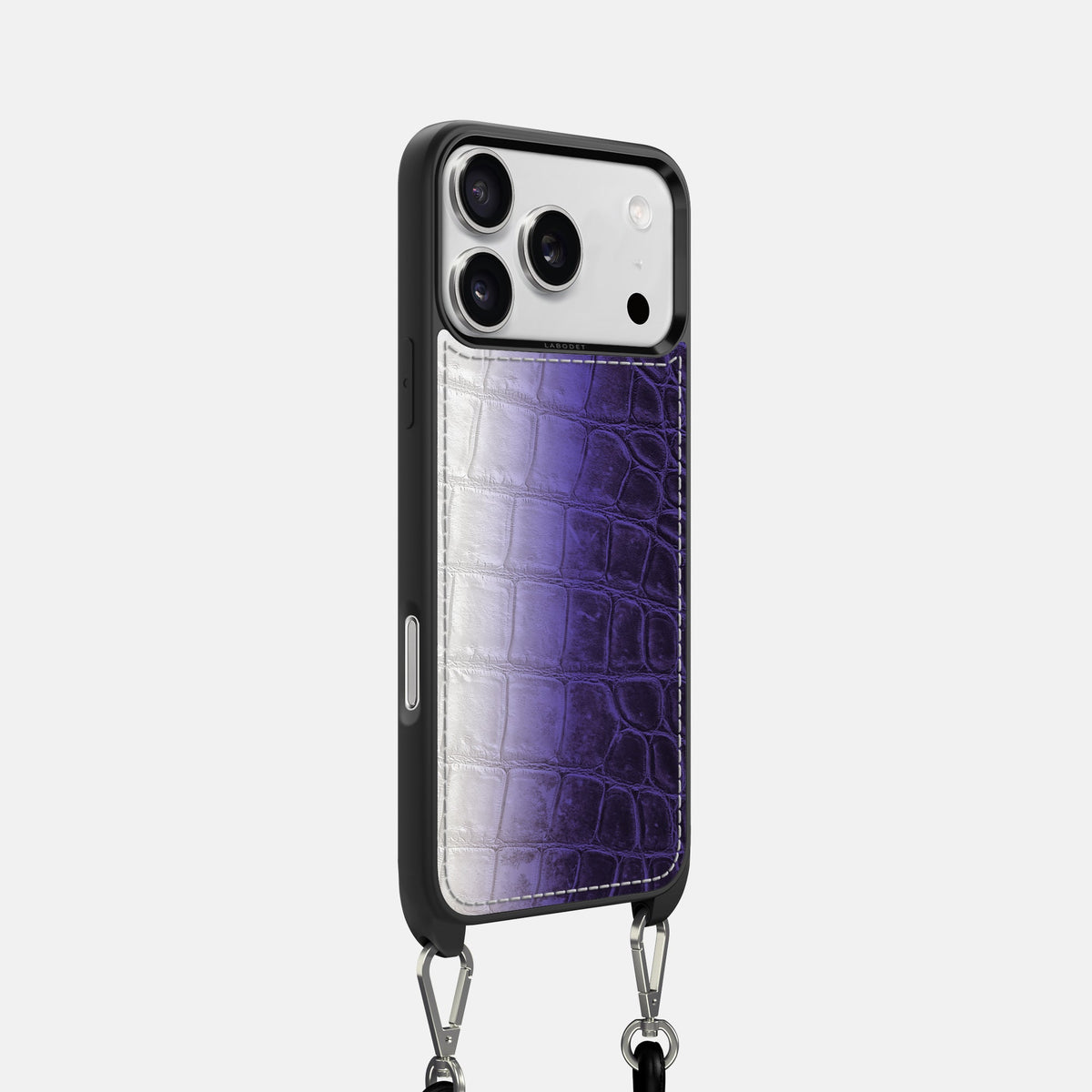 Crossbody Sport Case For iPhone 18 Pro In Himalayan Crocodile -2 | Purple