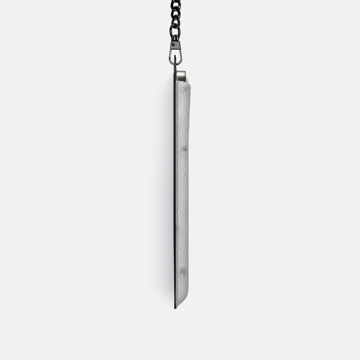 Crossbody Bag For iPhone 18 Pro In Ostrich -4 | White-Black