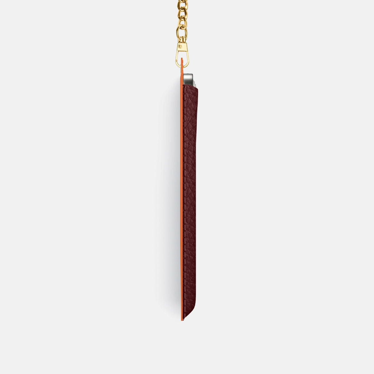Crossbody Bag For iPhone 18 Pro In Calf -4 | Bordeaux-Gold