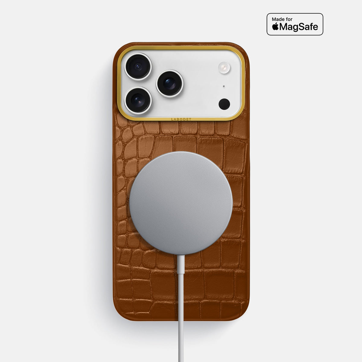 Classic Case For iPhone 18 Pro Max In Alligator -5 | Honey-Gold