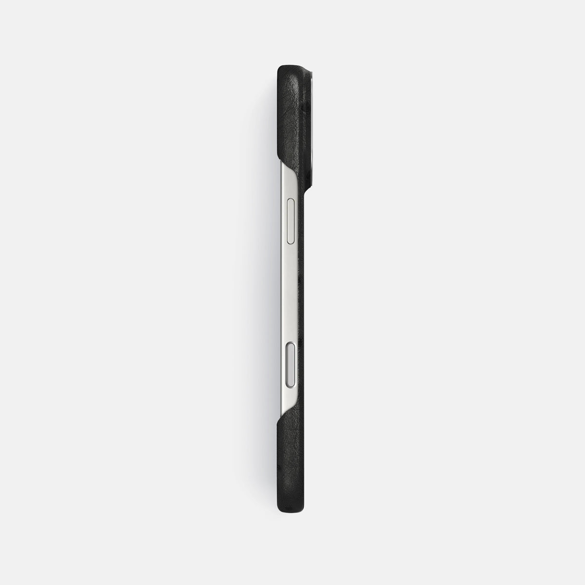 Classic Case For iPhone 17 Pro Max In Ostrich -3 | Black-Steel