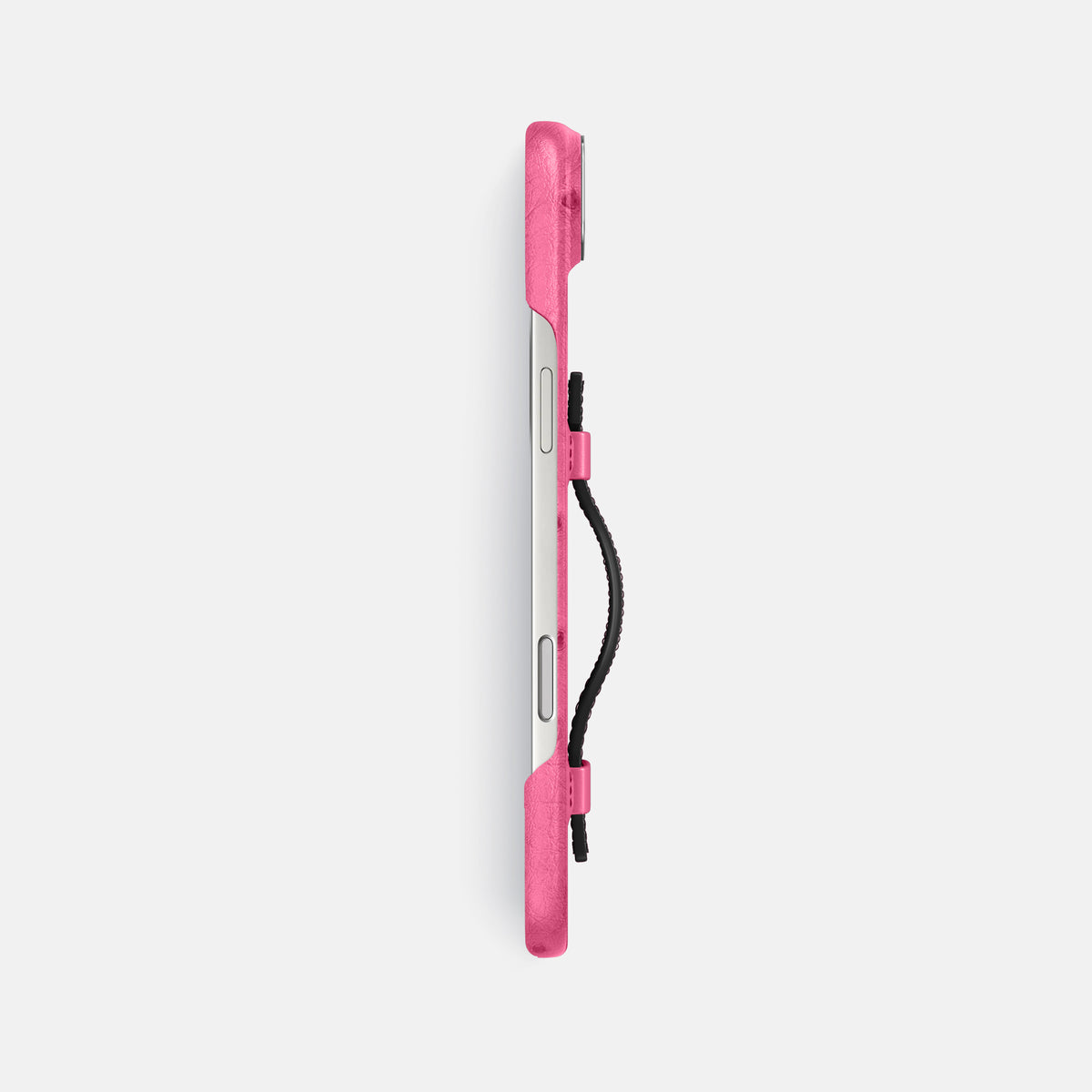 Handle Case Coloré For iPhone 17 Air In Ostrich -3 | Pink-Steel