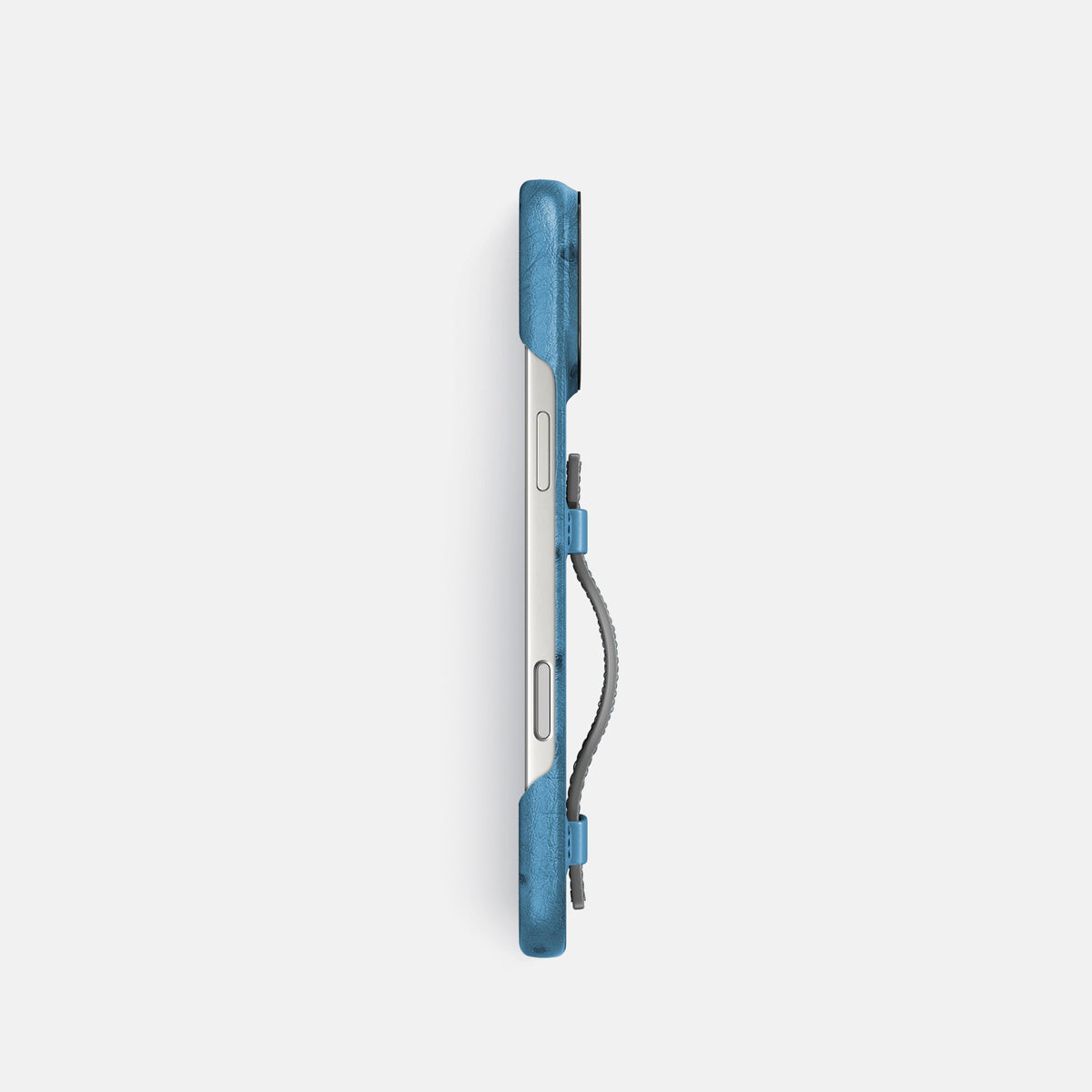 Handle Case Coloré For iPhone 18 Pro In Ostrich -3 | Blue-Jeans-Black