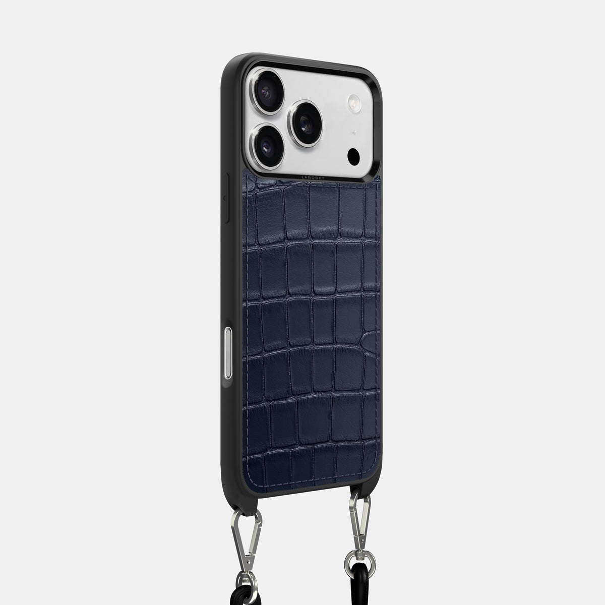 Crossbody Sport Case For iPhone 17 Pro In Alligator -2 | Navy-Blue