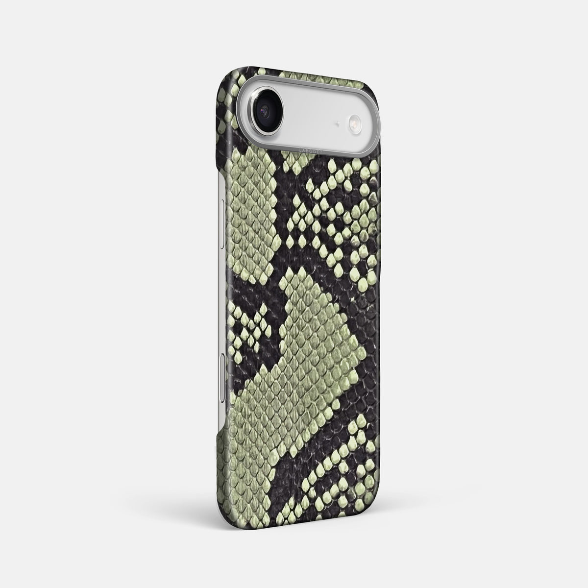 Classic Case For iPhone 17 Air In Deluxe Python -2 | Army-Green-Steel