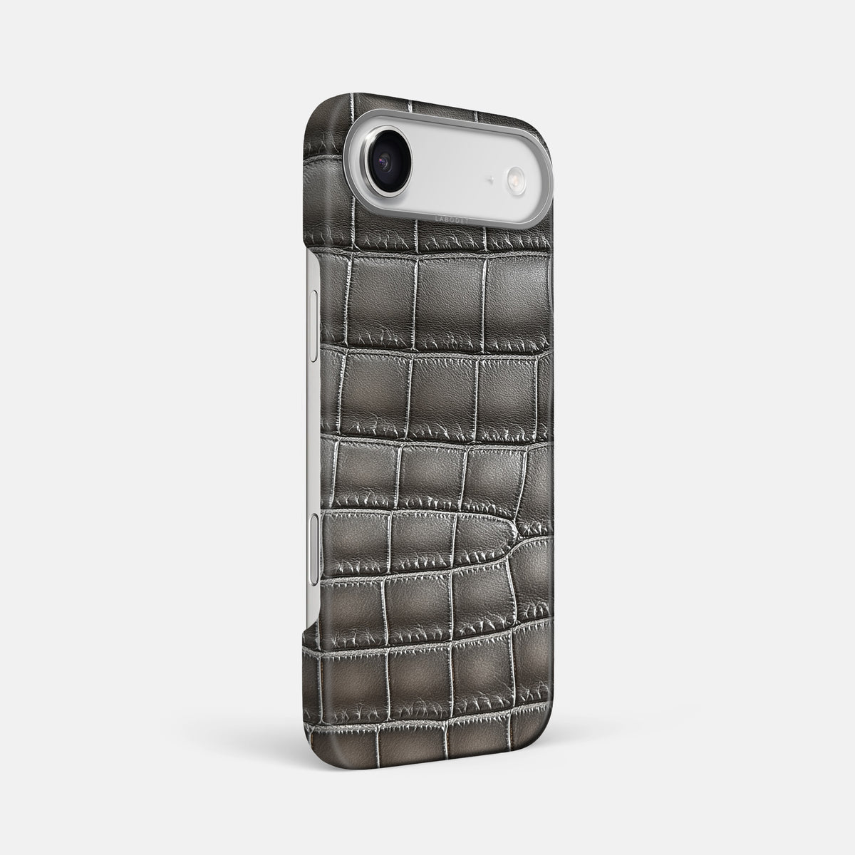 Classic Case For iPhone 17 Air In Patina Alligator -2 | Grey-Steel