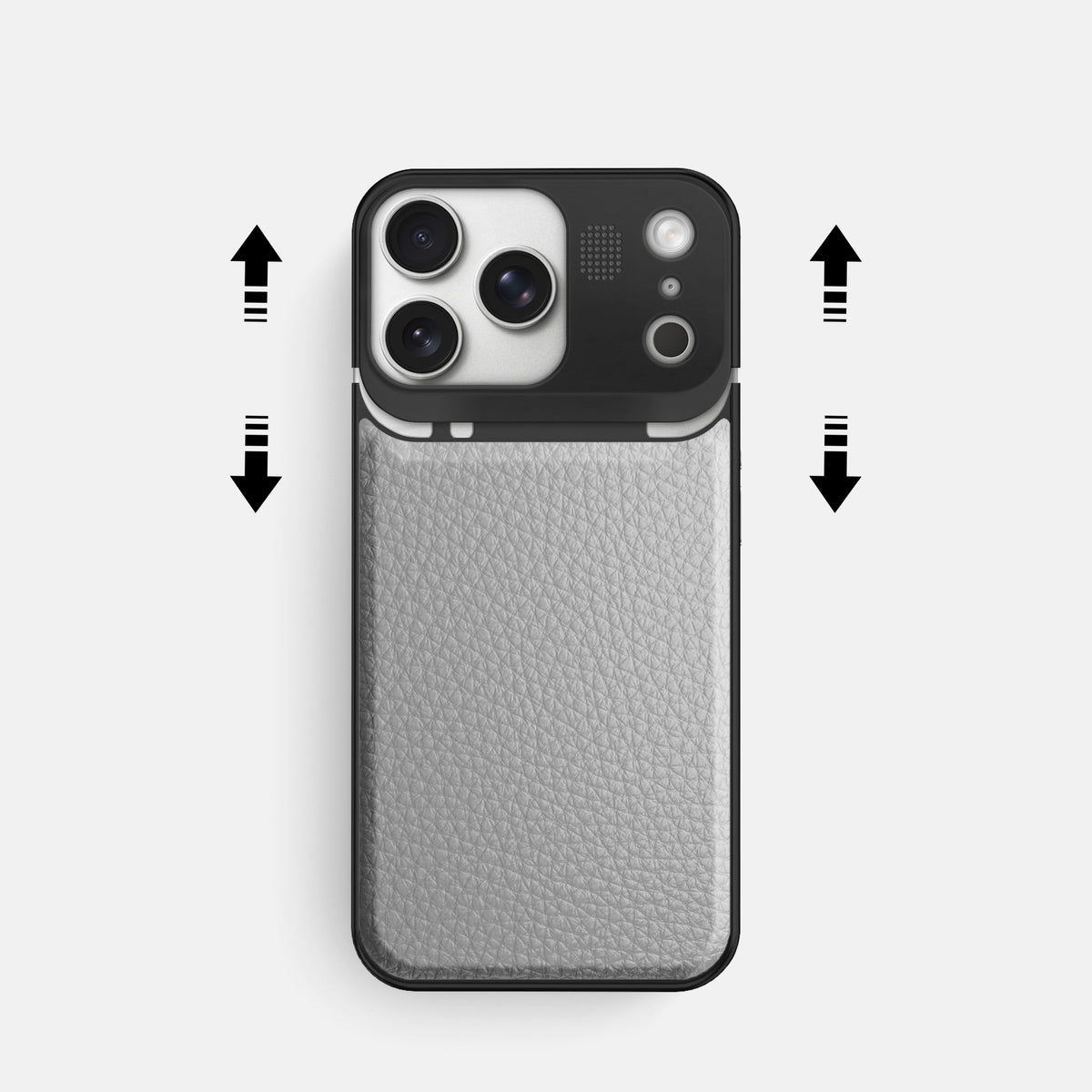 Metal Case For iPhone 17 Pro In Calf -2 | Nuage-Black