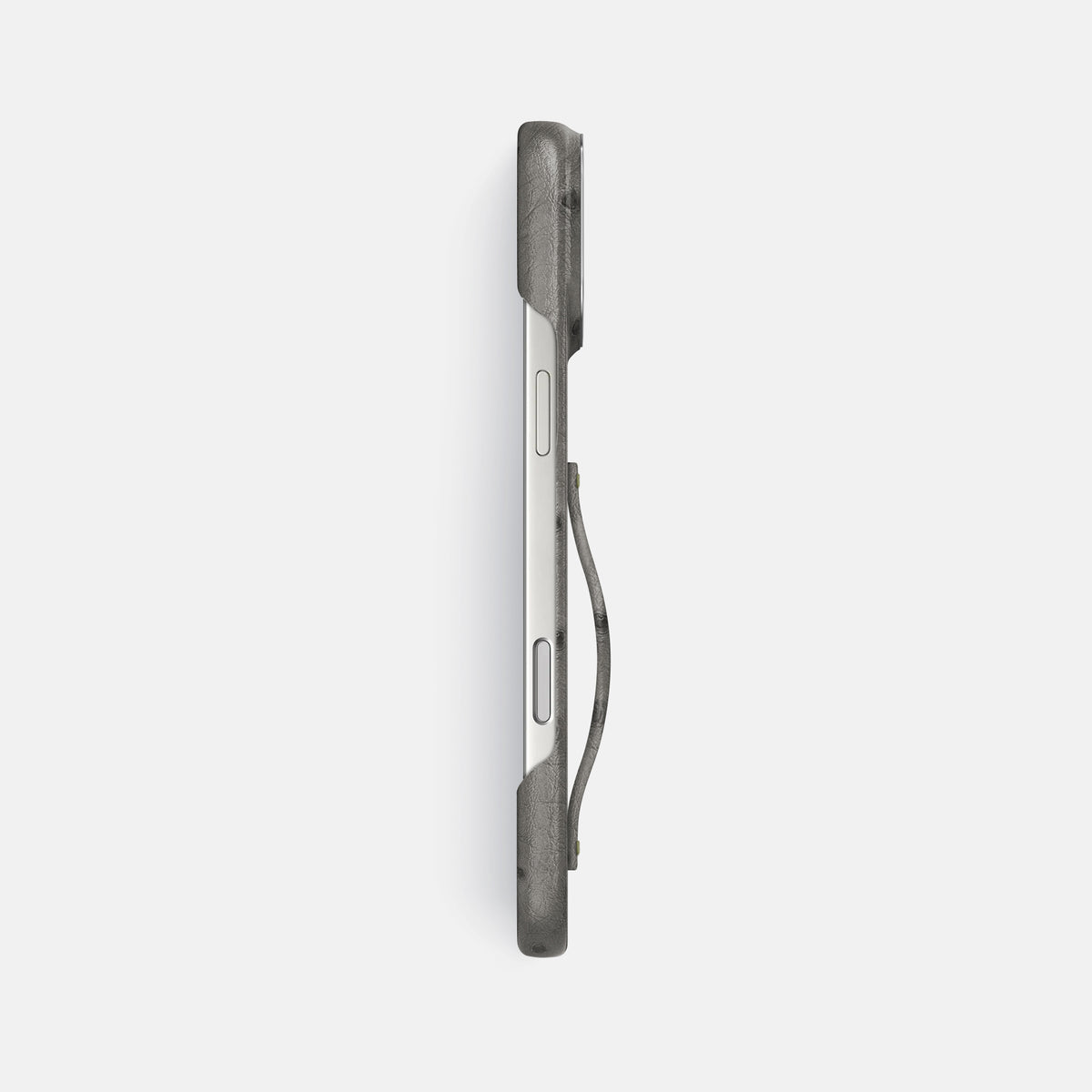 Finger Case For iPhone 17 Pro Max In Ostrich -3 | Grey-Steel