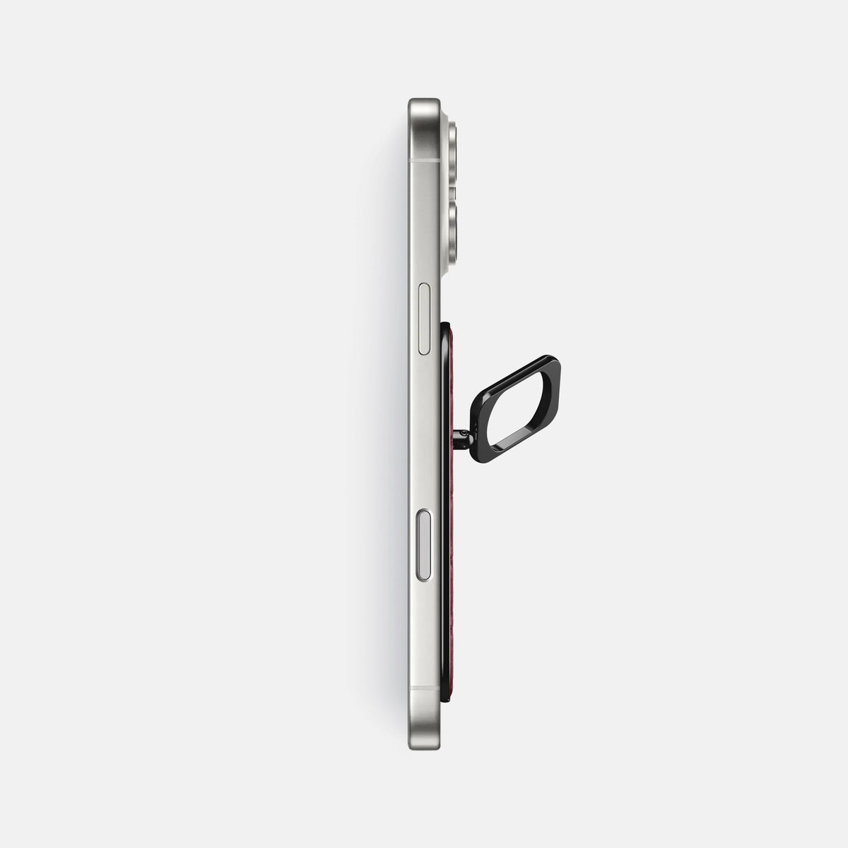 MagSafe Ring For iPhone 18 Pro Max In Alligator -3 | Burgundy-Black