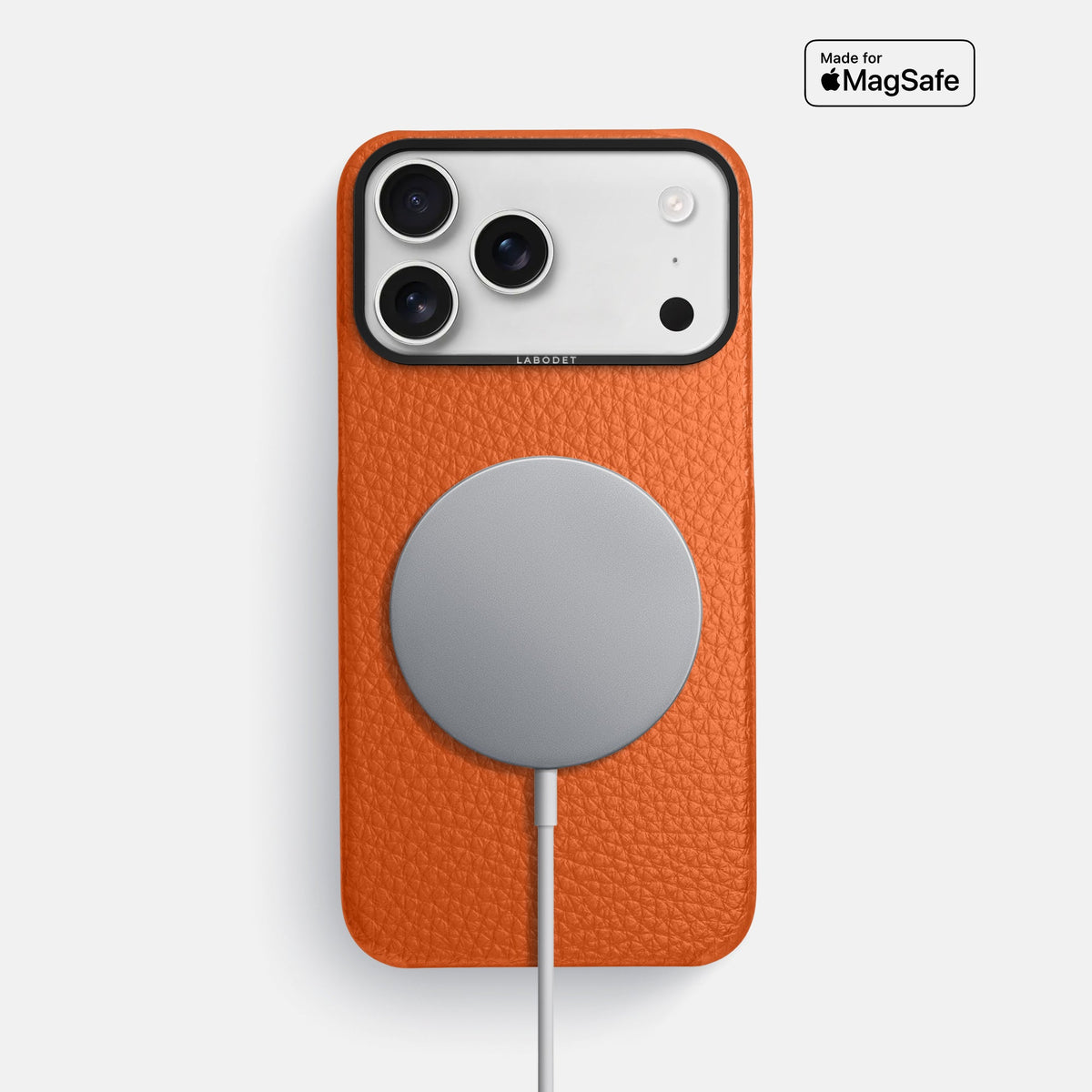 Classic Case For iPhone 18 Pro Max In Calf -5 | Orange-Black