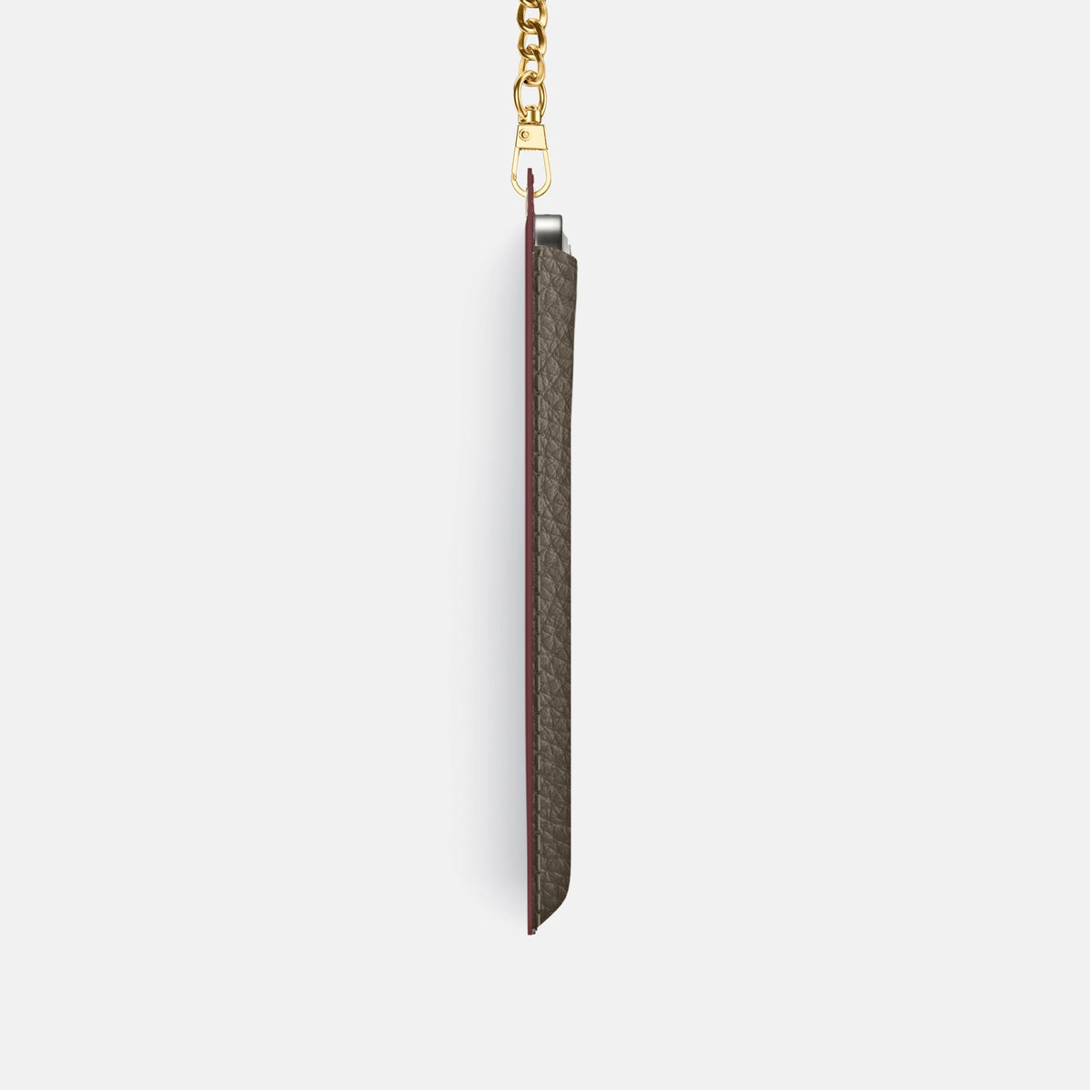 Crossbody Bag For iPhone 18 Pro In Calf -4 | Taupe-Gold