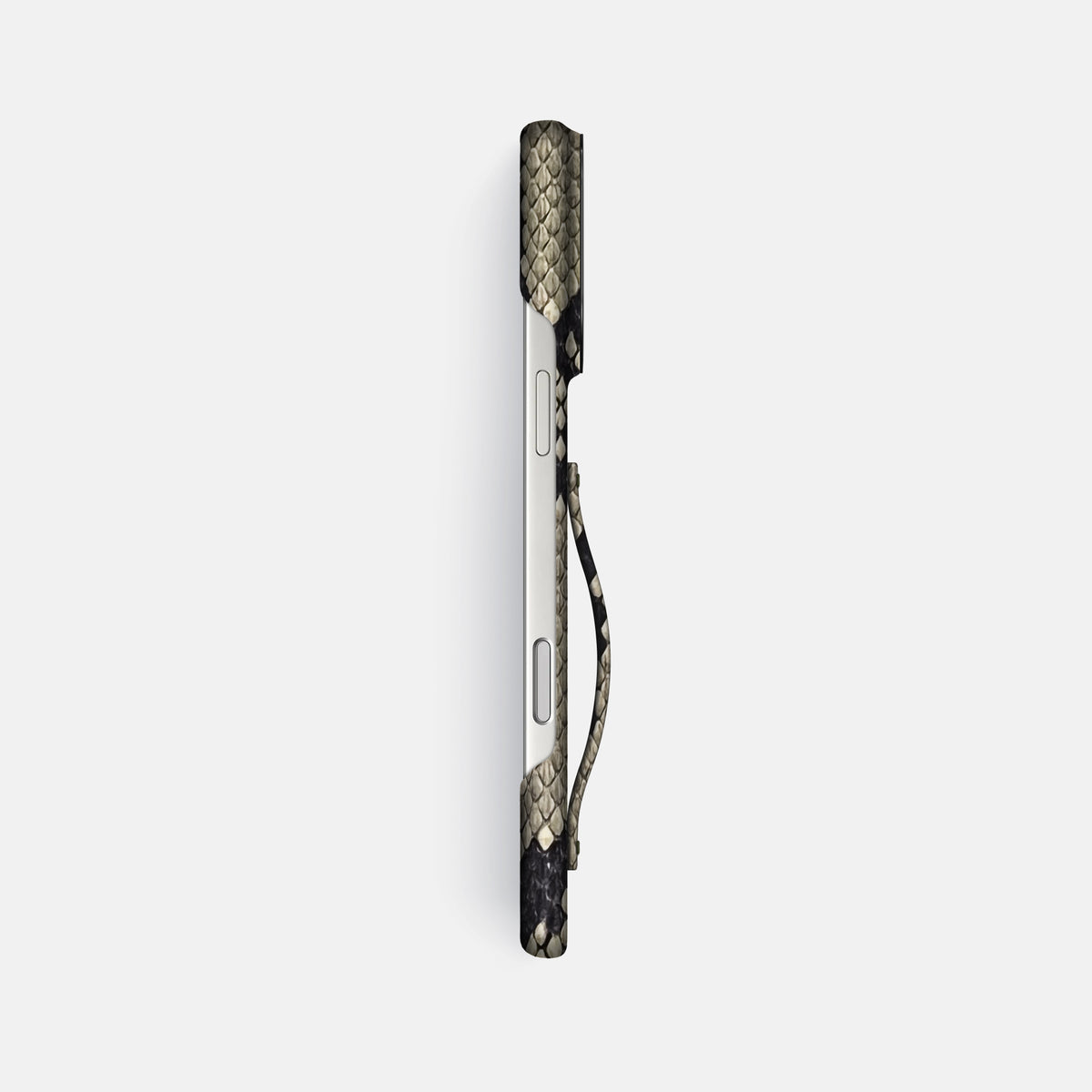 Finger Case For iPhone 17 Pro Max In Deluxe Python -3 | Savannah-Black