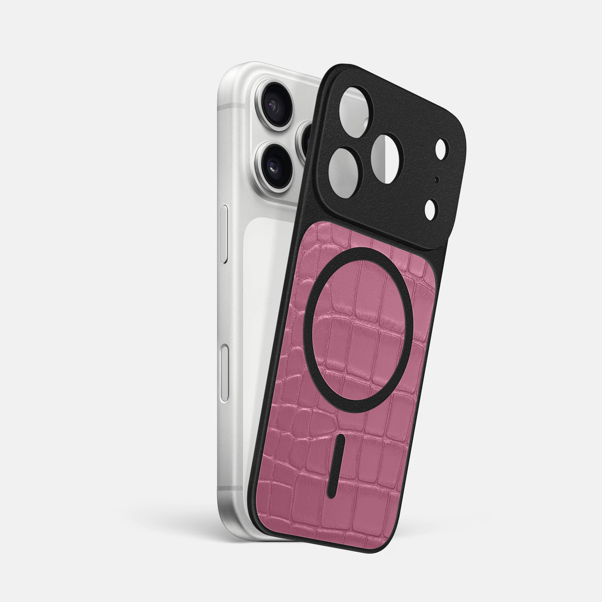 MagSafe Mask For iPhone 17 Pro Max In Alligator -1 | Pink-Lagoon