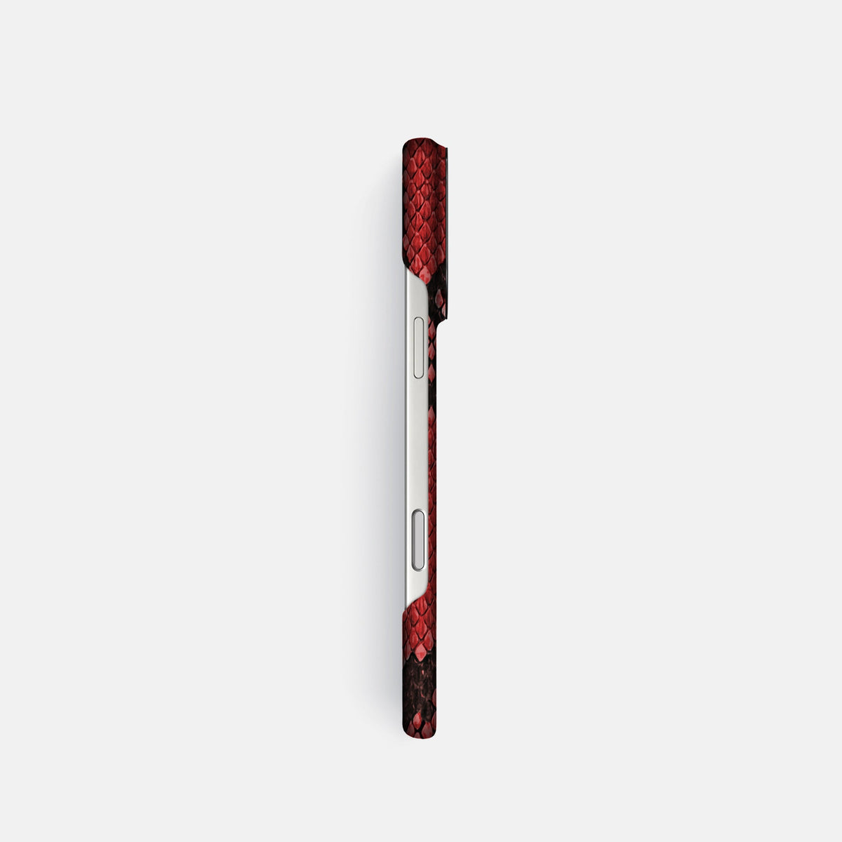 Classic Case For iPhone 18 Pro In Deluxe Python -3 | Red-Black
