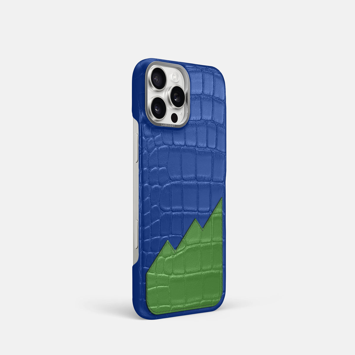 Classic Case With UpOnly For iPhone 16 Pro In Alligator -2 | Royal-Blue-Steel