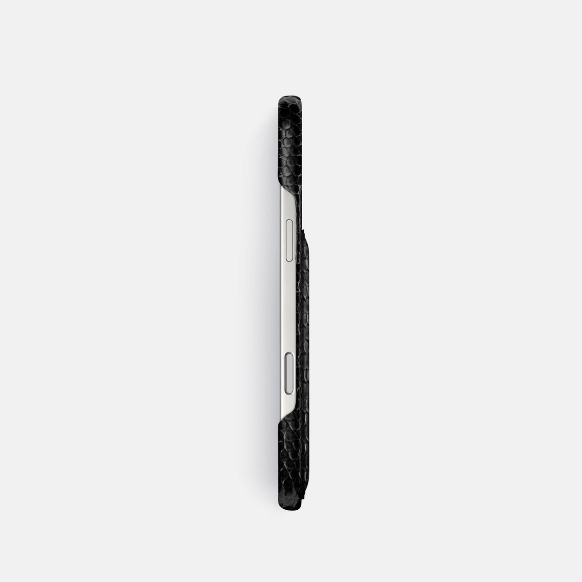 Slim Card Case For iPhone 18 Pro In Lizard -3 | Black