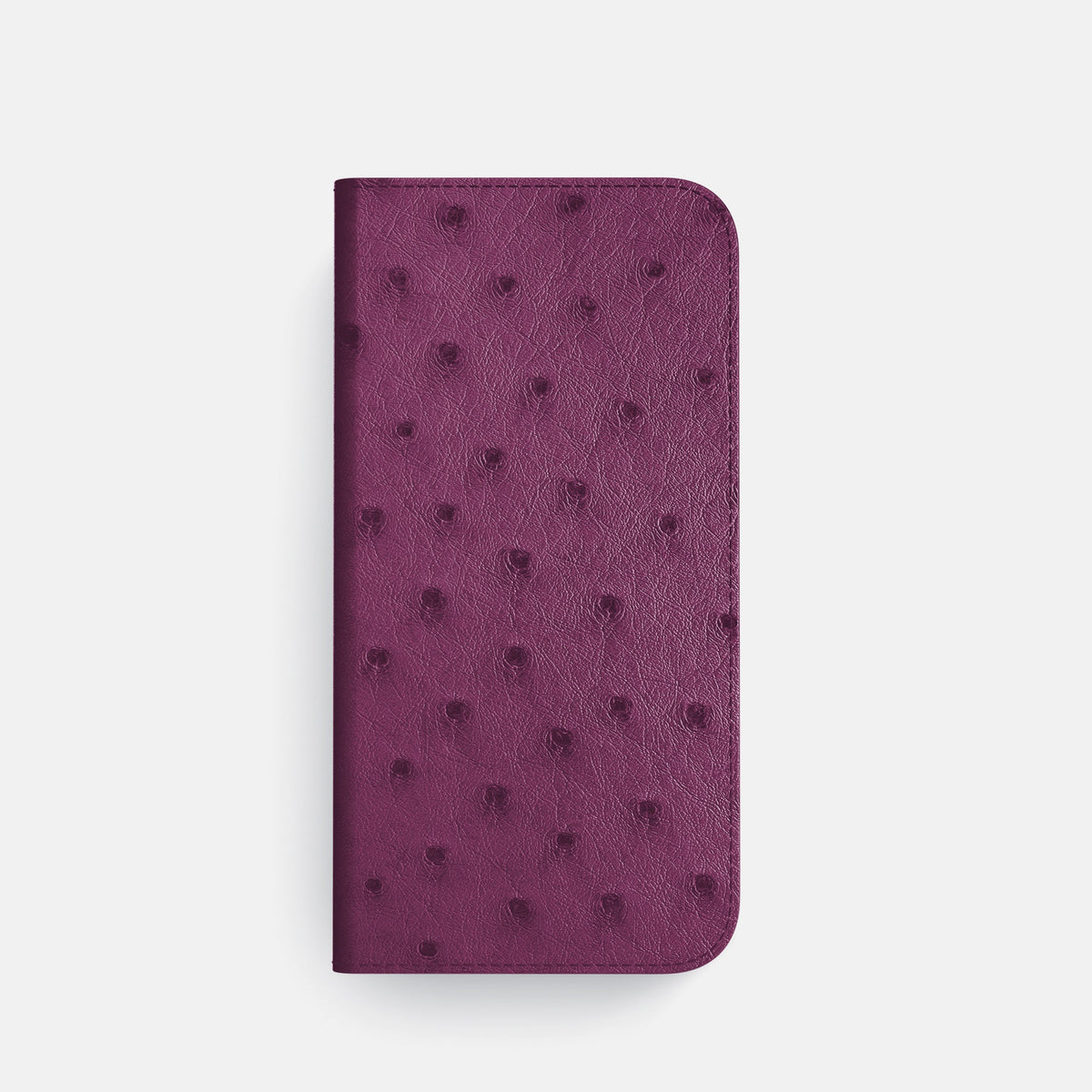 Folio Case with Card For iPhone 18 Pro In Ostrich -4 | Purple-Black