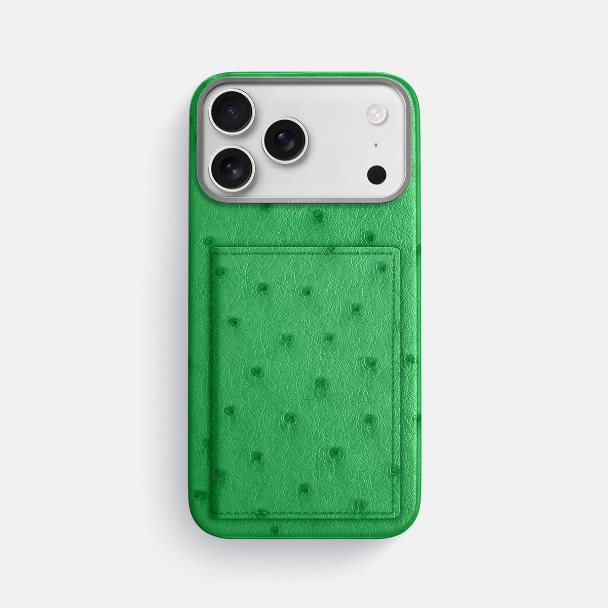 Bi-Fold Case For iPhone 18 Pro Max In Ostrich -1 | Kentucky-Green-Steel