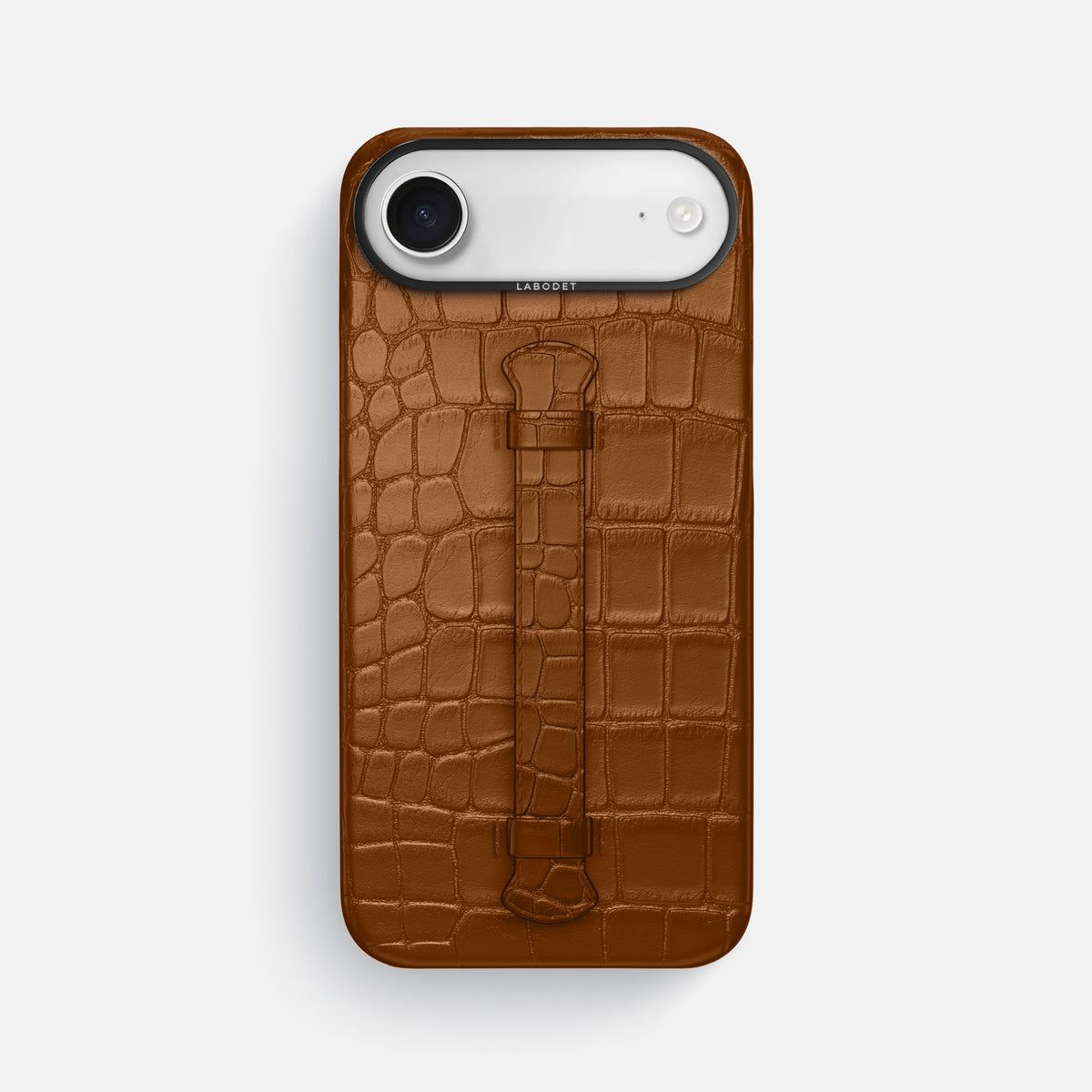 Center Handle For iPhone 17 Air In Alligator -1 | Honey-Black