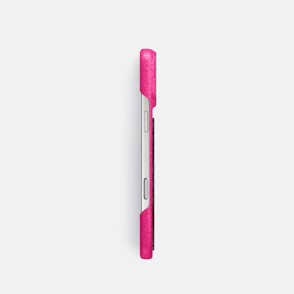 Classic Case With Carbon Dragon For iPhone 18 Pro In Calf -3 | Magenta-Steel