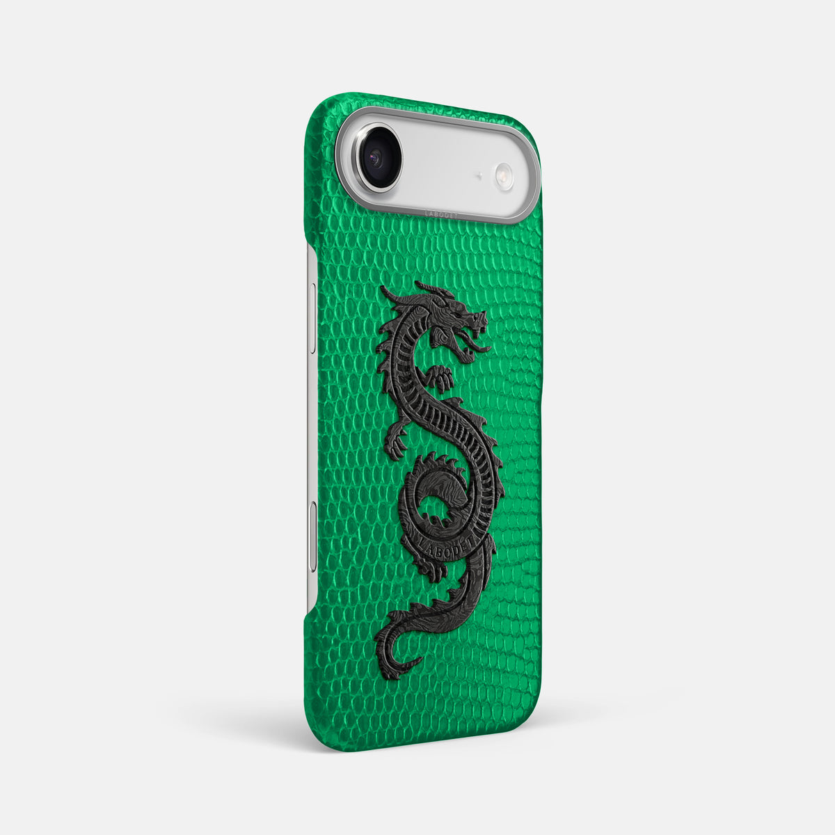Classic Case With Carbon Dragon For iPhone 17 Air In Lizard -2 | Apple-Green-Steel