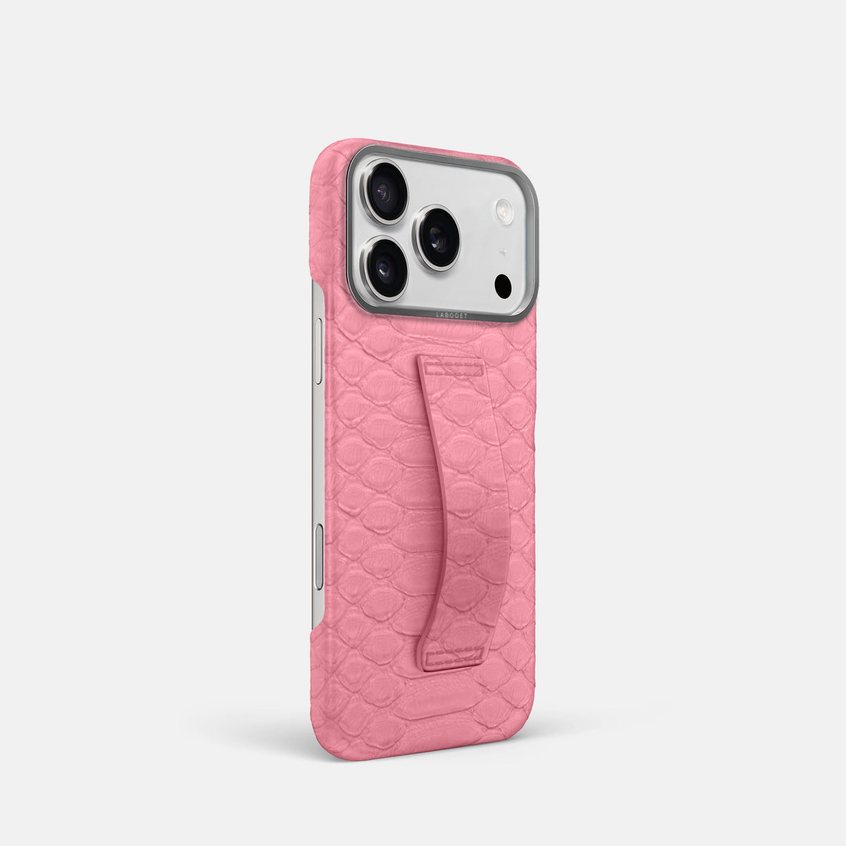 Finger Case For iPhone 18 Pro In Python -2 | Pink-Steel