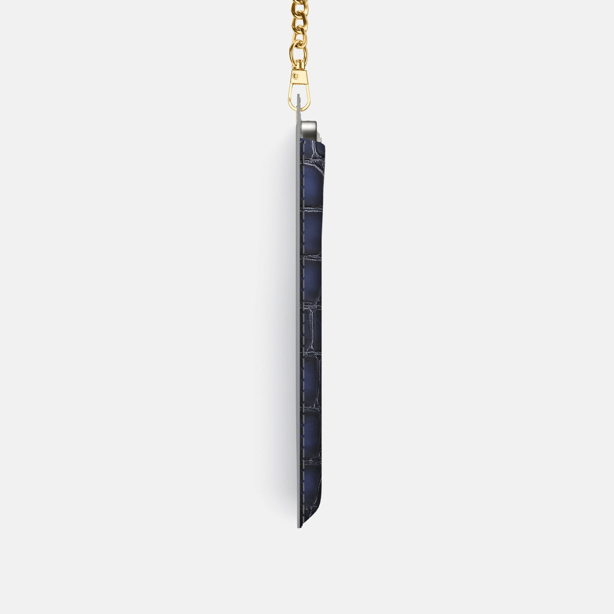 Crossbody Bag For iPhone 18 Pro In Patina Alligator -4 | Havana-Blue-Gold