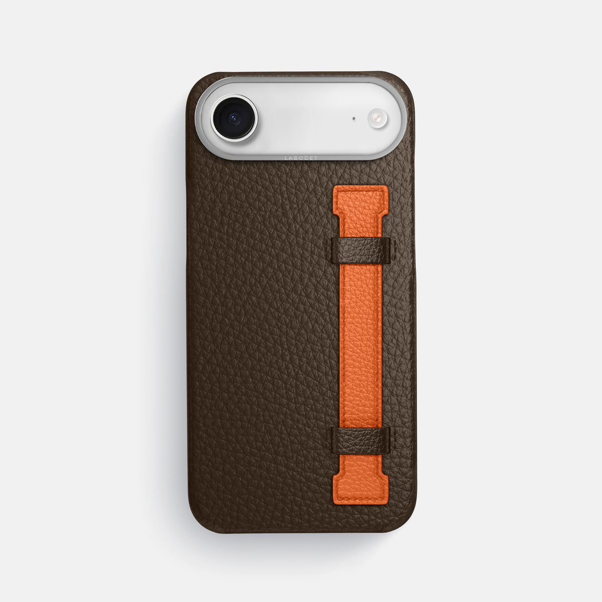 Handle Case Coloré For iPhone 17 Air In Calf -1 | Dark-Brown-Steel