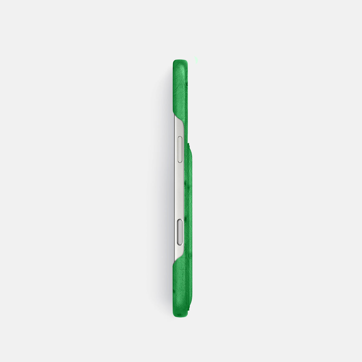 Slim Card Case For iPhone 17 Pro In Ostrich -3 | Kentucky-Green