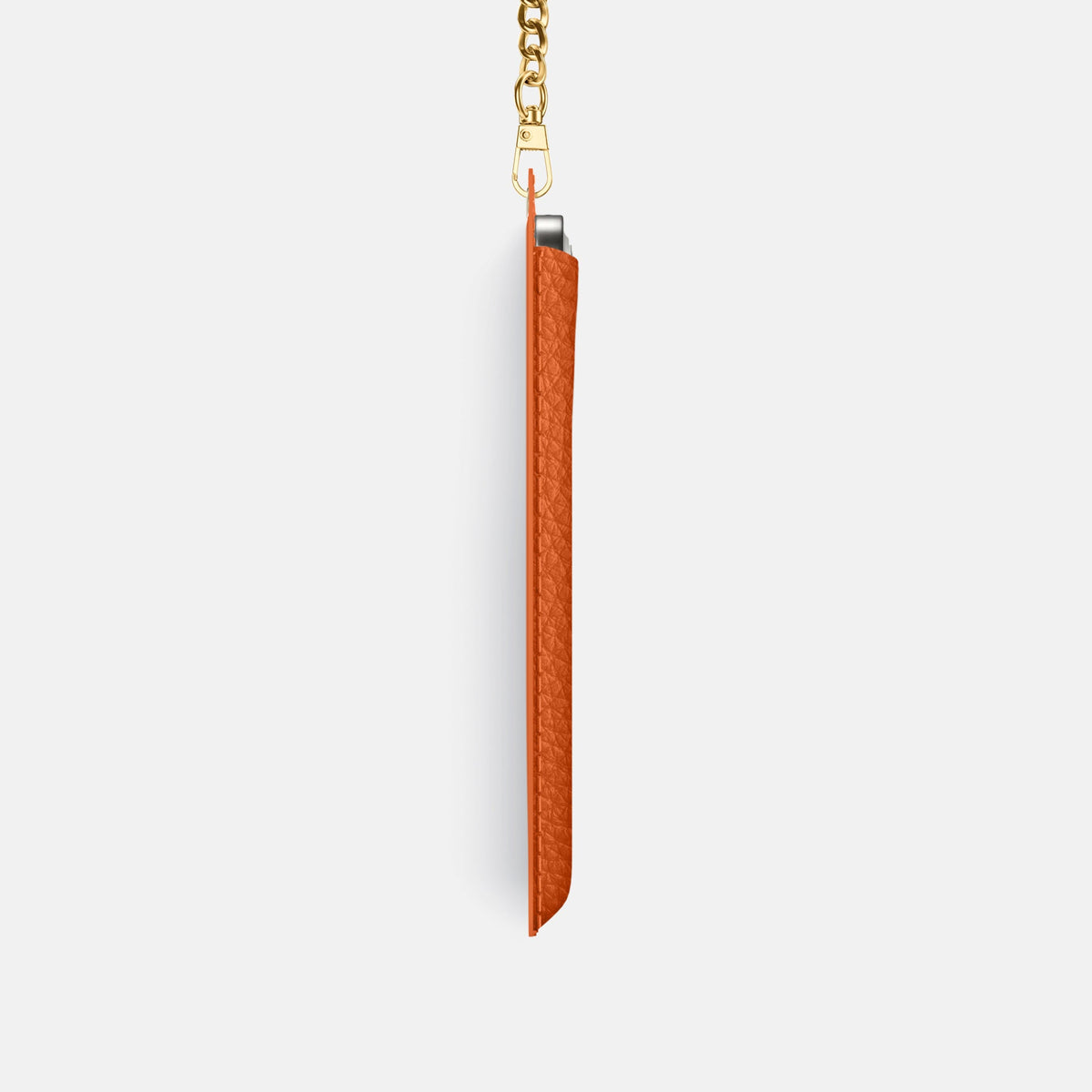 Crossbody Bag For iPhone 18 Pro In Calf -4 | Orange-Gold