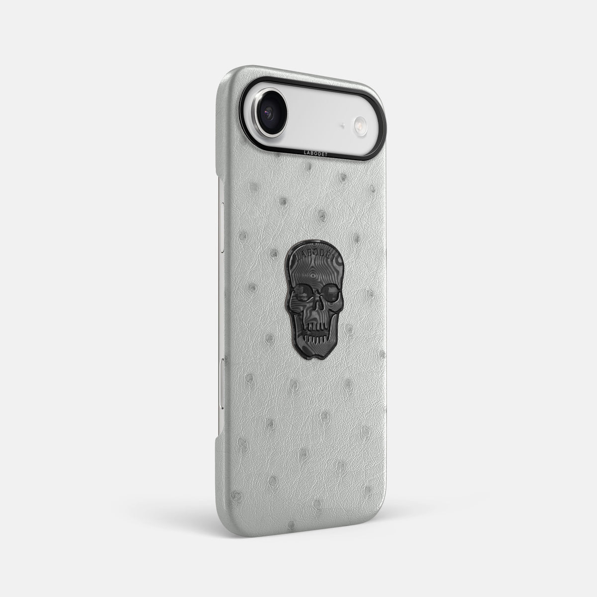 Classic Case With Carbon Dragon For iPhone 17 Air In Ostrich -2 | White-Black