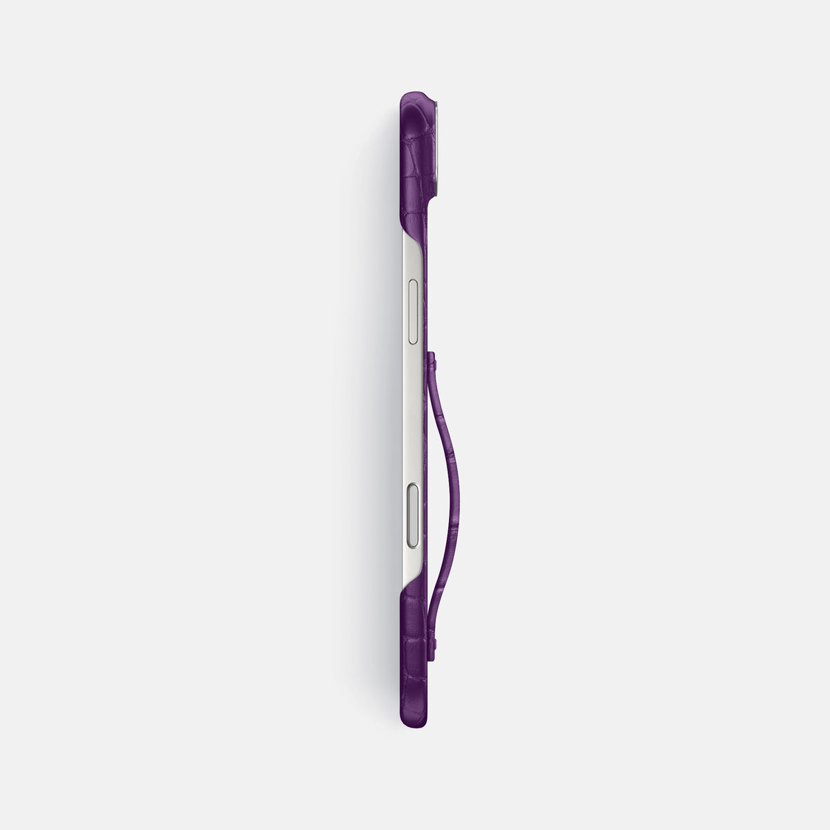 Finger Case For iPhone 17 Air In Alligator -3 | Purple-Steel